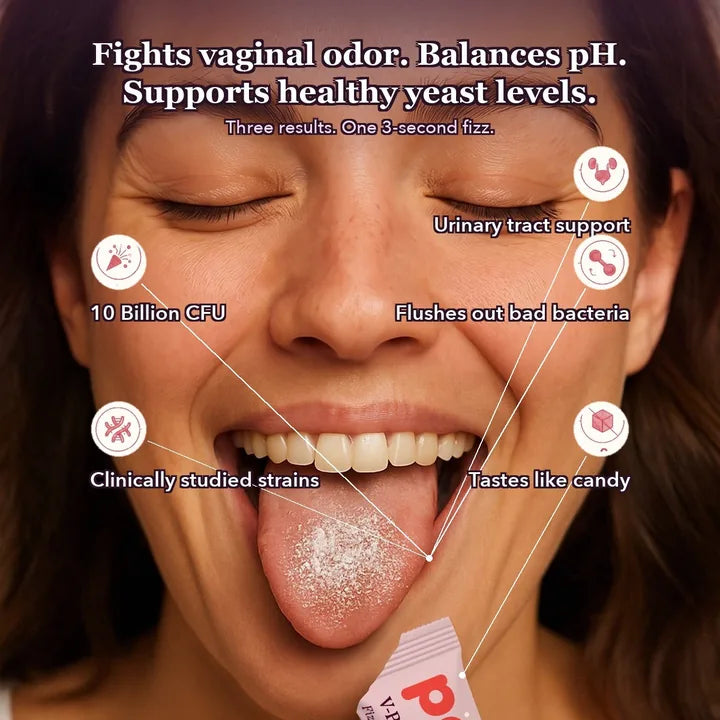 PopFizz stick with probiotic and urinary wellness callouts