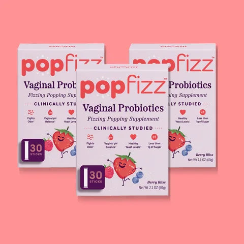 PopFizz Vaginal Probiotics — 30 Sticks